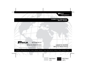 USB-2.0 Mobile Minni Hub User's Guide - Targus