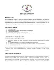 PROJET ÃDUCATIF - CÃ©gep de Saint-Laurent