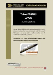 Los Tubos EASTON A/C/G Aluminio-Carbono - Taller de Arquería