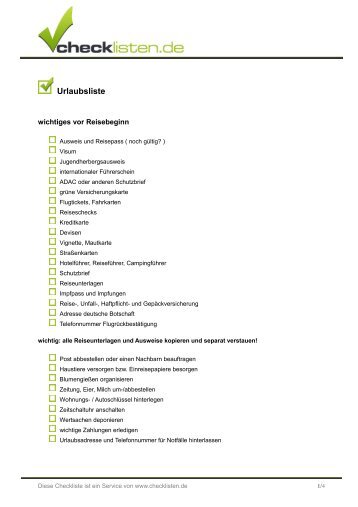 Urlaubsliste - Consilium Finanzmanagement AG