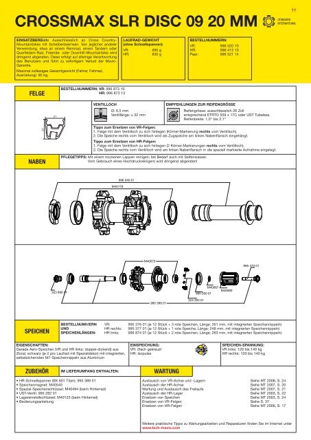 crossmax slr disc 09 - tech-mavic