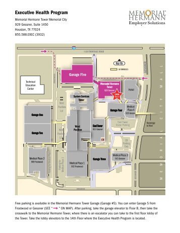 Driving Directions & Facility Map - Memorial Hermann