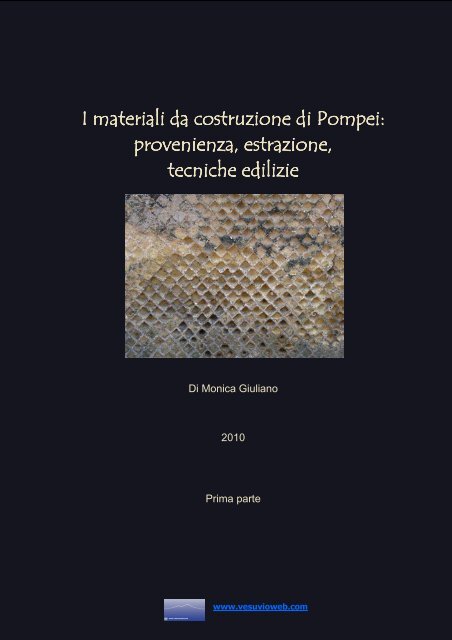 I materiali da costruzione di Pompei - Vesuvioweb