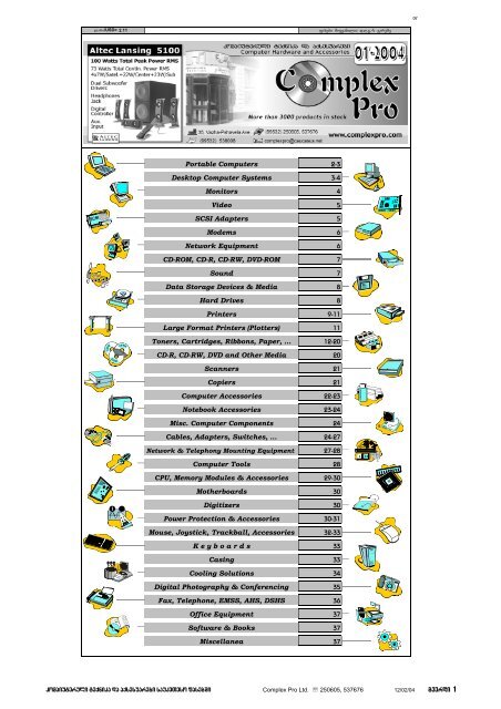 Portable Computers Desktop Computer Systems ... - Complex Pro Ltd.