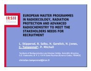 european master programmes in radioecology, radiation protection ...