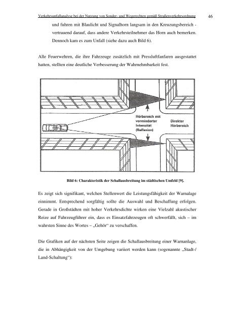 Verkehrsunfallanalyse bei der Nutzung von Sonder- und Wegerechten