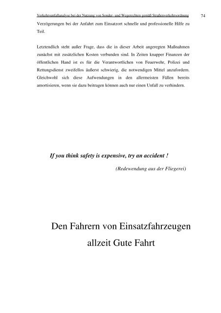 Verkehrsunfallanalyse bei der Nutzung von Sonder- und Wegerechten