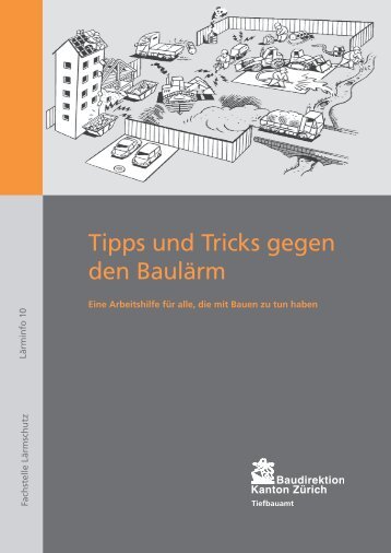 Tipps und Tricks gegen den BaulÃ¤rm - Eine Arbeitshilfe fÃ¼r alle, die ...