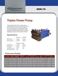 Model T10 Triplex Power Pump - Rotating Right