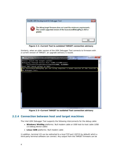 Intel(r) UEFI Development Kit Debugger Tool User Manual