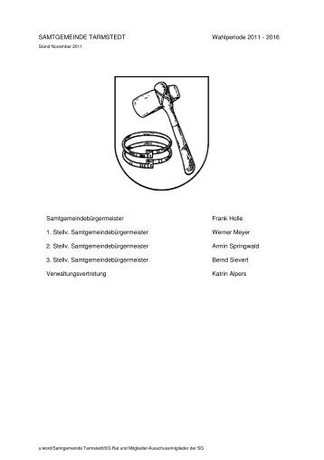 Schulausschuss - Samtgemeinde Tarmstedt