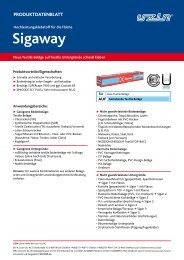 Produktdatenblatt Sigaway - UZIN