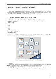 2. MANUAL CONTROL OF THE INSTRUMENT - Svantek