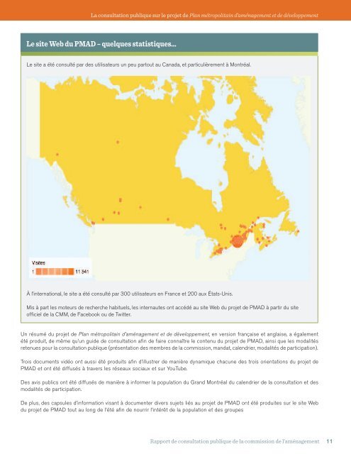 Rapport de consultation publique de la commission de l ... - PMAD