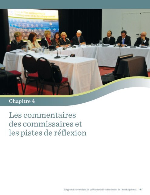Rapport de consultation publique de la commission de l ... - PMAD