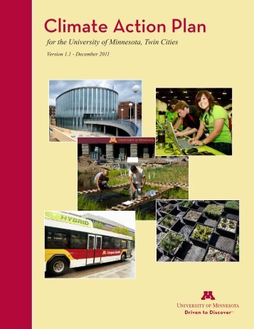 Climate Action Plan for the University of Minnesota, Twin Cities