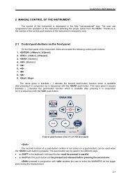 2 MANUAL CONTROL OF THE INSTRUMENT 2.1 Control ... - Svantek