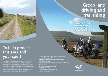 Green lane driving and trail riding - Yorkshire Dales National Park