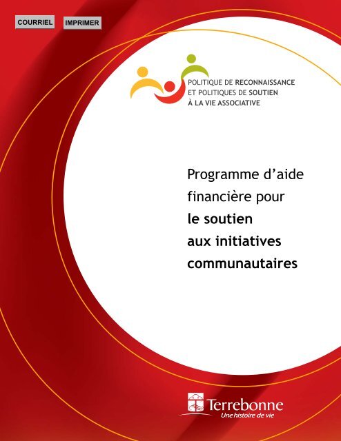 le soutien aux initiatives communautaires - Ville de Terrebonne