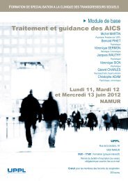 Traitement et guidance des AICS - Uppl