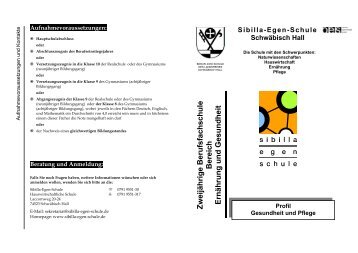 Download des Schulartenprospektes - Sibilla-Egen-Schule