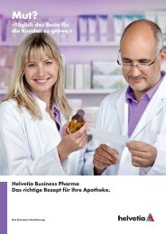 Broschüre Helvetia Business Pharma