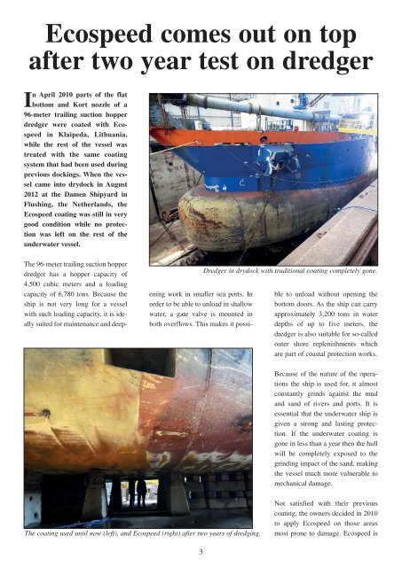 Ecospeed newsletter December 2012 - Hydrex Underwater ...