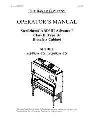 SterilchemGARD ATX (Manual part 1) - Baker Company