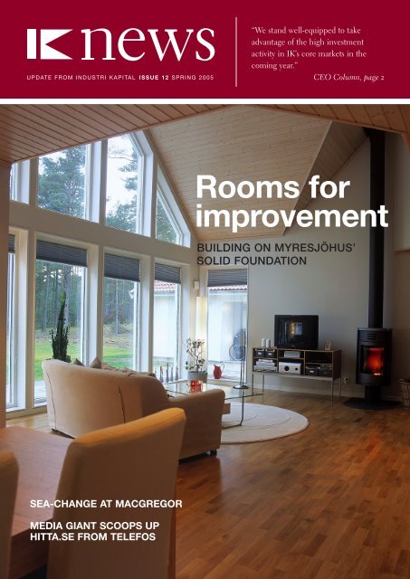 Rooms for improvement - IK Investment Partners