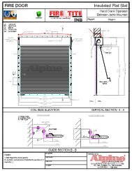 Hand crank operation - Alpine Overhead Doors