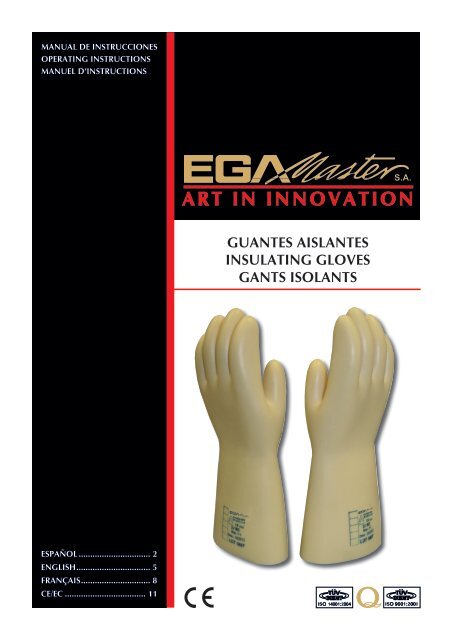 guantes aislantes insulating gloves gants isolants - Ega Master