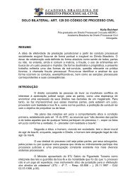DOLO BILATERAL - Academia Brasileira de Direito Processual Civil