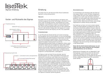 IsoTek Sigmas