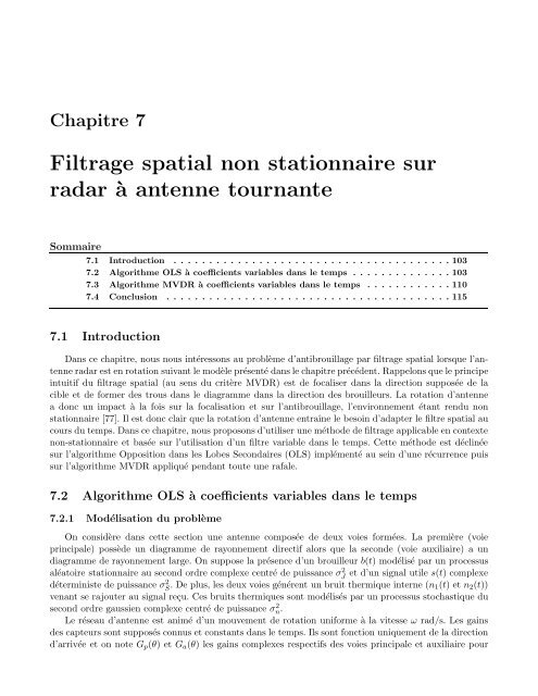 TH`ESE DE DOCTORAT DE L'UNIVERSITÃ PARIS 6 SpÃ©cialitÃ© ...