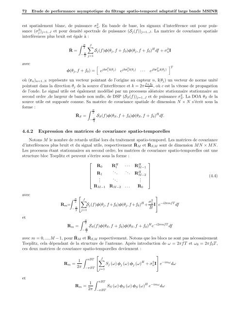 TH`ESE DE DOCTORAT DE L'UNIVERSITÃ PARIS 6 SpÃ©cialitÃ© ...