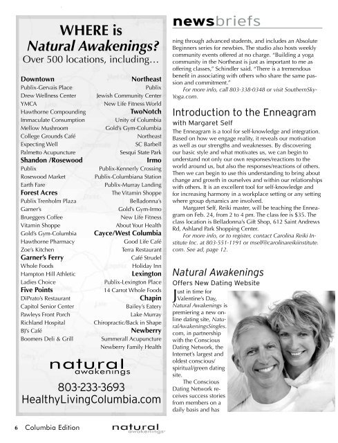 February 2013: Bodywork and Relationships - Columbia Natural ...