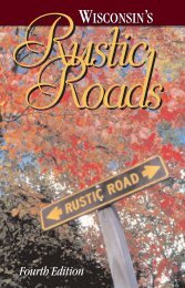 What is a Rustic Road? - Wisconsin Department of Tourism