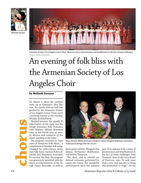 A minstrel's journey - Armenian Reporter