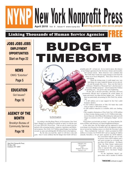 April Edition 2010 - New York Nonprofit Press
