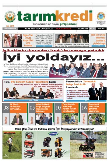 TToohhuummlluukk SSaattÄ±Ä±ÅŸÅŸÄ±Ä± ... - TarÄ±m Kredi Kooperatifleri