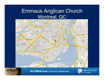 Emmaus Anglican Church - Anglican Network in Canada