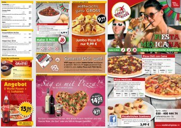 Flyer downloaden - World of Pizza