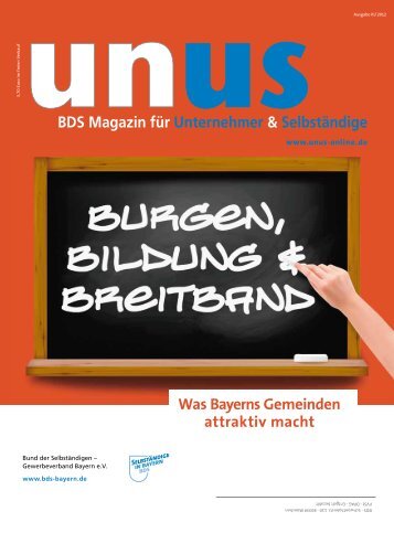 UNUS Ausgabe 03 / 2012 - Bund der Selbständigen