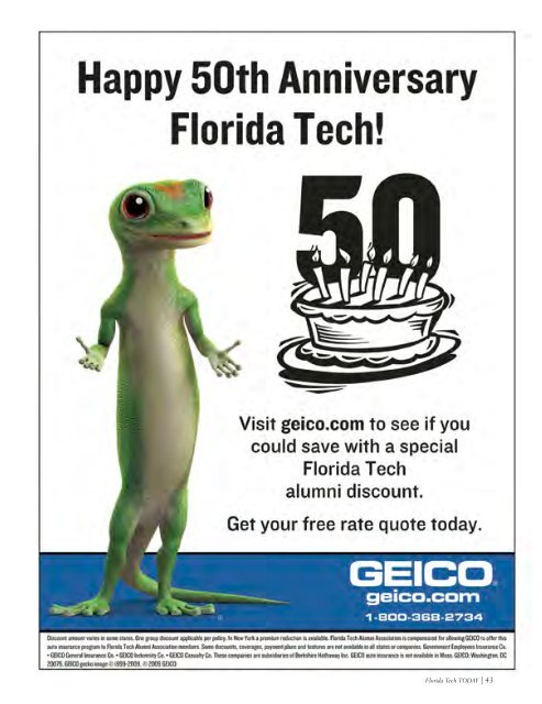 Fall 2009 - Florida Tech Today - Florida Institute of Technology