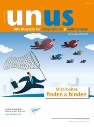 UNUS Ausgabe 01 / 2013 - Bund der Selbständigen