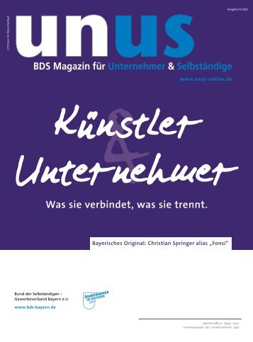 UNUS Ausgabe 04 / 2011 - Bund der Selbständigen