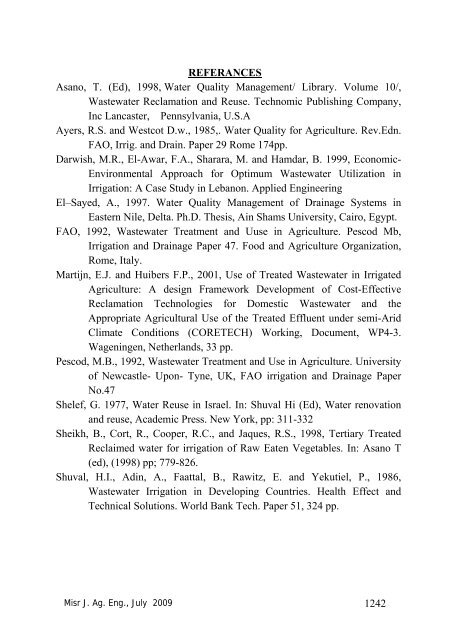 Misr J. Ag. Eng., 26(3) - Misr Journal Of Agricultural Engineering ...
