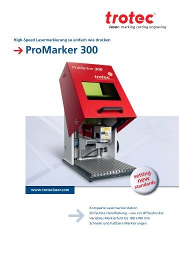 ProMarker 300 - Trotec Laser