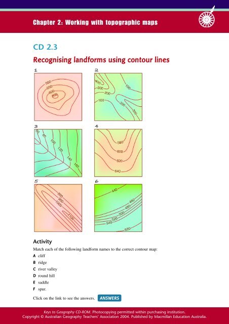 Chapter 2 Working with topographic maps - PEGSnet