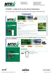 Anleitung Extranet-Portal - MTD